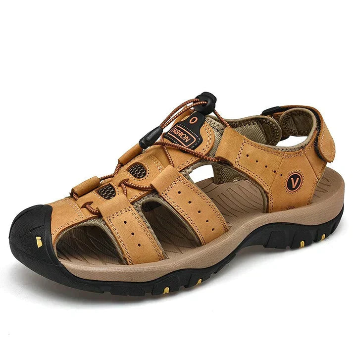 Men's orthopedic comfort sandals with arch support, perfect for casual summer walking.