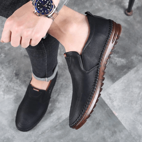 Men's orthopedic comfort shoes. Ergonomic design provides ultimate foot pain relief & support for daily wear.