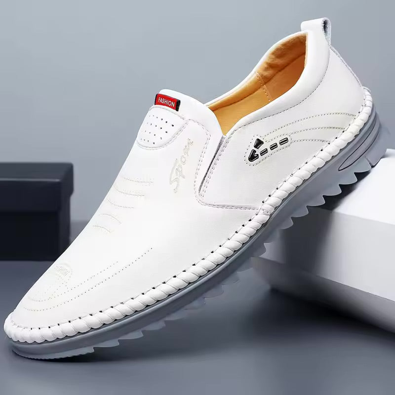 Durable men's orthopedic walking shoes featuring shock-absorbing comfort, ideal for daily wear & support.