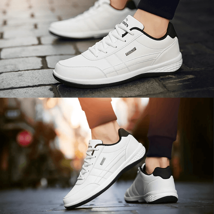 Casual men's footwear with orthopedic design, offering arch support and comfort.
