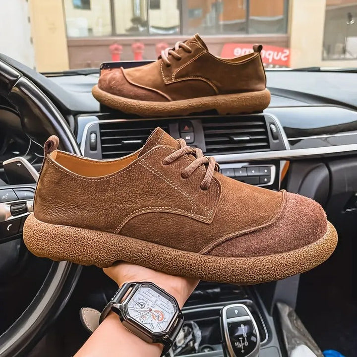 Elegant men's orthopedic shoes, ensuring comfort, style, and essential foot support.