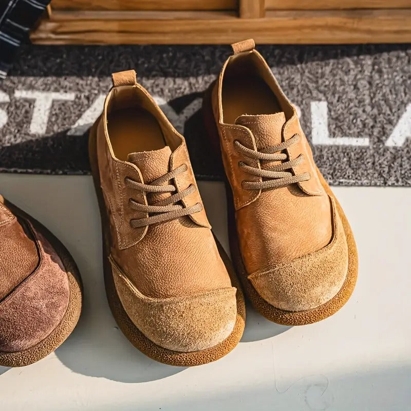 Versatile men's orthopedic footwear, suitable for both stylish casual and formal outfits.