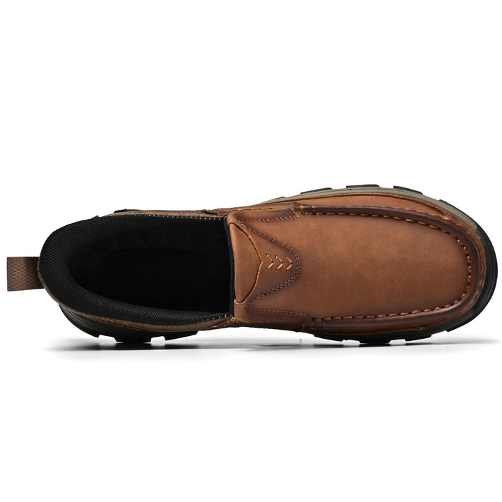 Men's walking shoes, easy slip-on, orthopedic comfort, great for foot support.