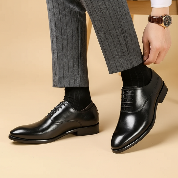 Smart casual men's orthopedic dress oxfords, ideal for business, formal, or daily comfort.