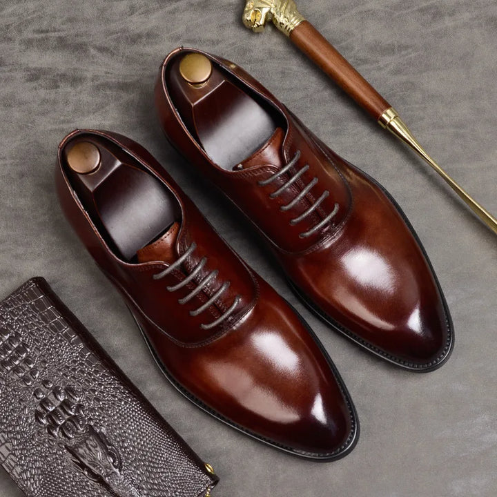Ergonomic men's oxford shoes offering supportive, timeless style for professional wear.