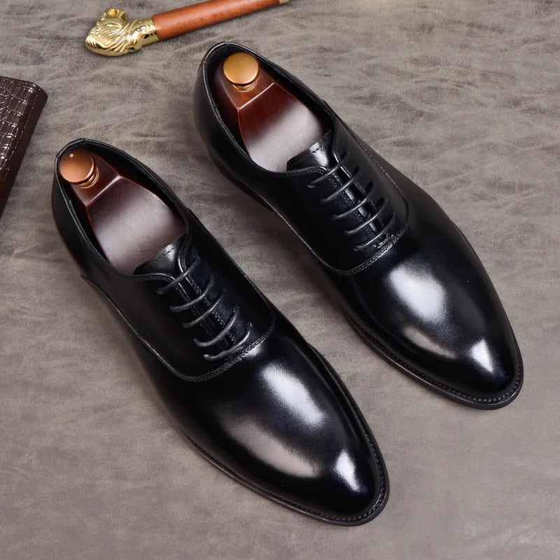 Supportive men's orthopedic dress shoes featuring a timeless oxford design for ultimate comfort.
