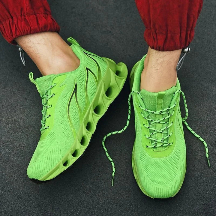 Athletic men's shoes with superior orthopedic comfort, ideal for running, walking, and fitness.