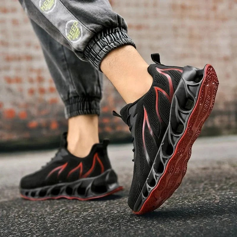Premium men's orthopedic walking shoes, lightweight and supportive for all-day comfort.