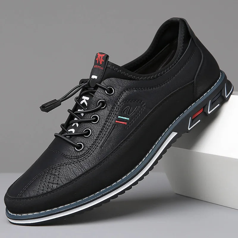 Modern men's orthopedic shoes offering superior arch support, cushioning, and a non-slip sole for active comfort.