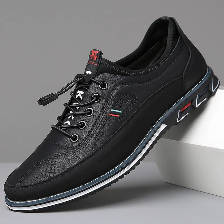 Modern men's orthopedic shoes offering superior arch support, cushioning, and a non-slip sole for active comfort.
