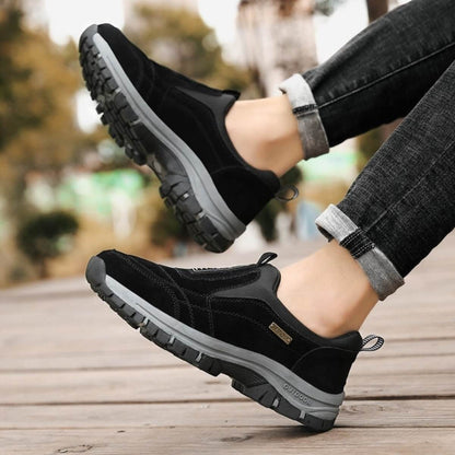 Easy-wear men's orthopedic slip-on shoes for ultimate comfort & foot support. Ideal for daily casual use.