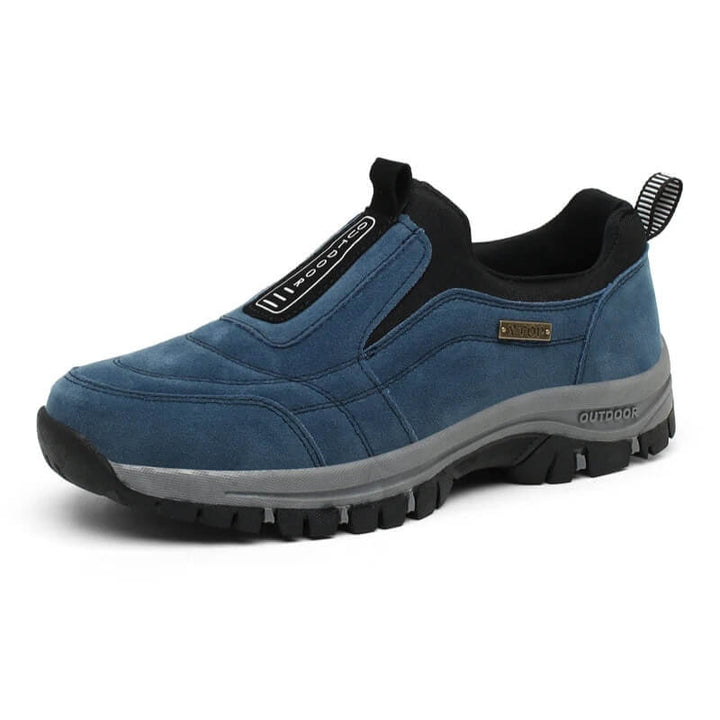 Modern men's orthopedic slip-on sneakers, perfect for everyday comfort, featuring strong traction.