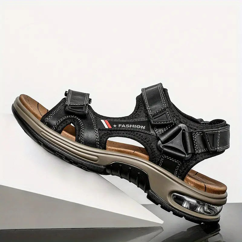Men's summer sandals: orthopedic, open-toe design, adjustable straps, and air cushion sole for all-day comfort.