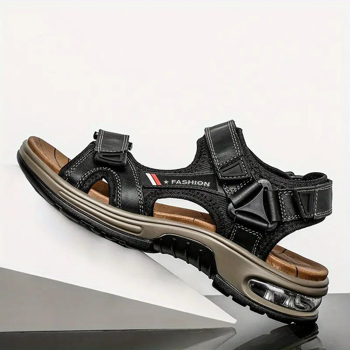 Men's summer sandals: orthopedic, open-toe design, adjustable straps, and air cushion sole for all-day comfort.