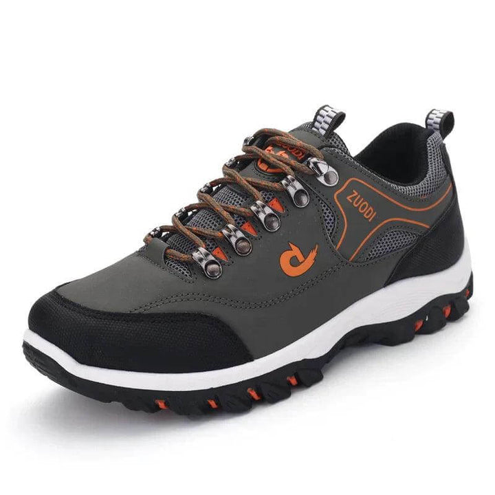 Breathable men's walking shoes with orthopedic arch support for all-day comfort and stability in casual or active wear.