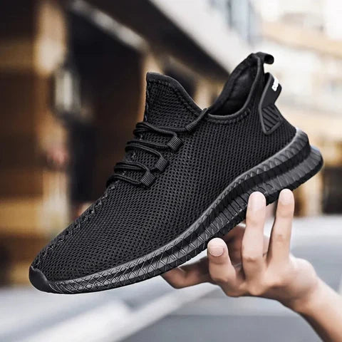 Sleek men's slip-on orthopedic walking shoes, lightweight design for everyday casual wear & easy comfort.