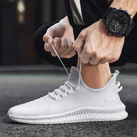 Stylish men's orthopedic walking shoes in a sleek design, offering lightweight support for casual and everyday wear.