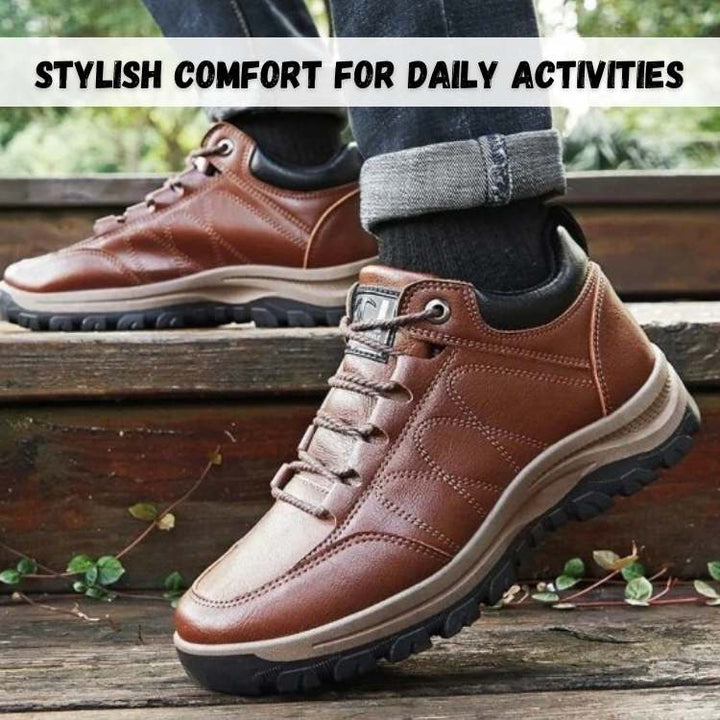 Comfortable men's orthopaedic walking footwear with cushioned grip, perfect for daily wear.