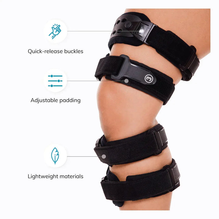 Lightweight men's knee support brace for arthritis, designed for comfort, pain relief, and enhanced mobility.