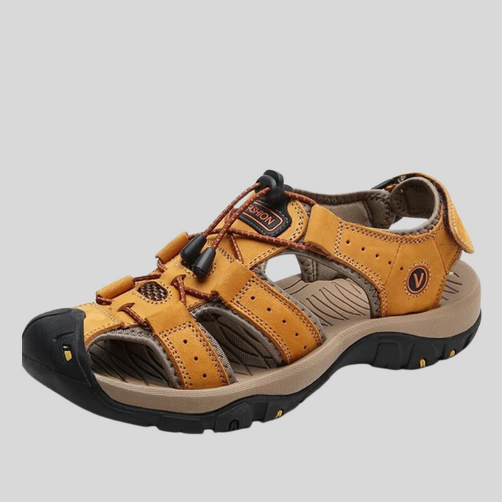 Quick-dry men's outdoor sandals with adjustable straps, ideal for summer trail & water adventures.