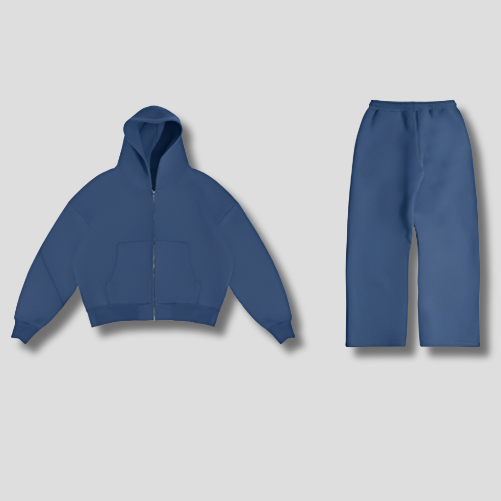 Men's oversized casual tracksuit set for ultimate comfort; perfect athletic loungewear for summer fashion.