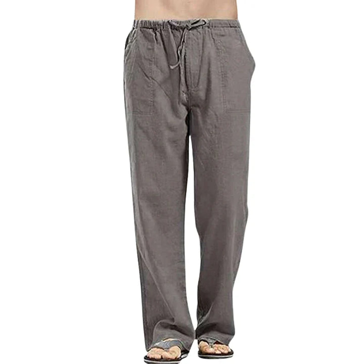 Lightweight men's summer pants with a relaxed, oversized fit. Drawstring for ultimate comfort.