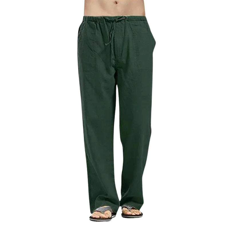 Breathable men's oversized casual pants. Perfect for beachwear, vacation, and everyday comfort.