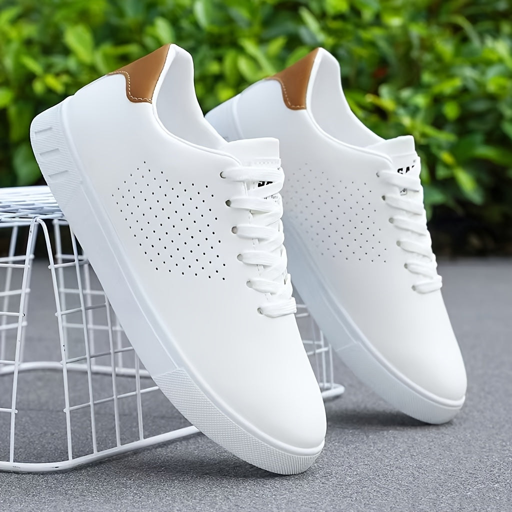Comfortable men's perforated sneakers for everyday wear, city walking, and travel.