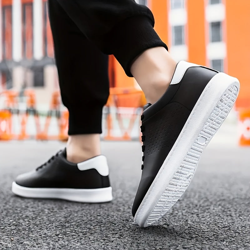 Versatile men's perforated casual sneakers. Perfect for city life, travel, & everyday fashion.