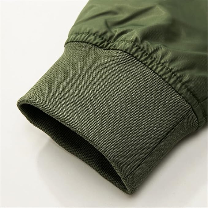 Durable men's winter flight bomber jacket, offering warmth and iconic pilot style. Perfect for cold.