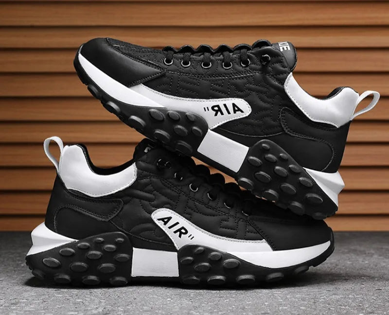 Comfortable men's chunky sole platform sneakers, ideal for casual wear and a modern look.