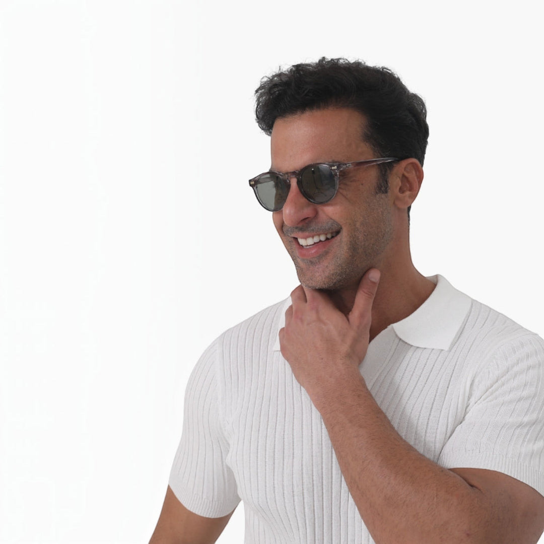 Men's driving glasses, polarized for glare reduction & essential UV eye protection.