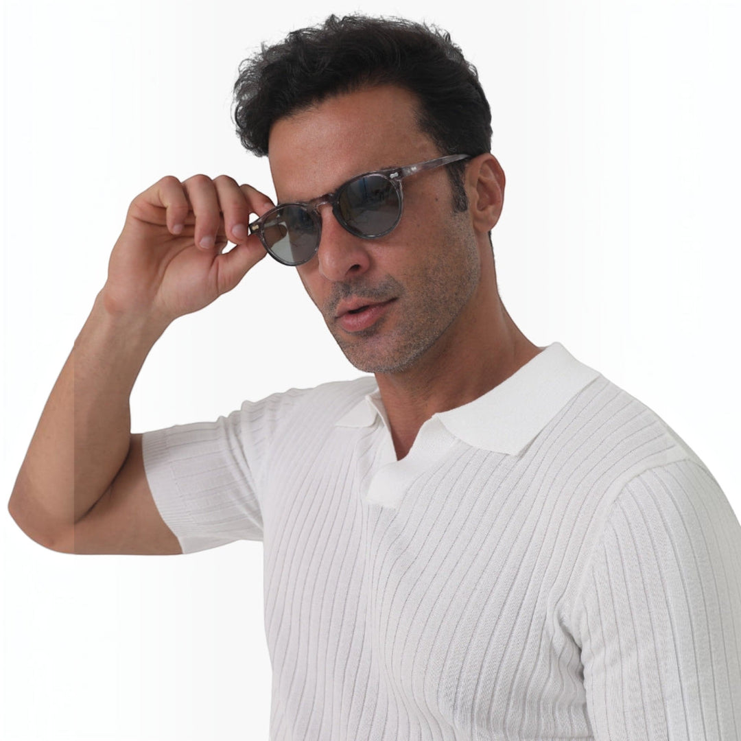 Durable men's outdoor sunglasses, polarized for UV protection & clear vision in sunlight.