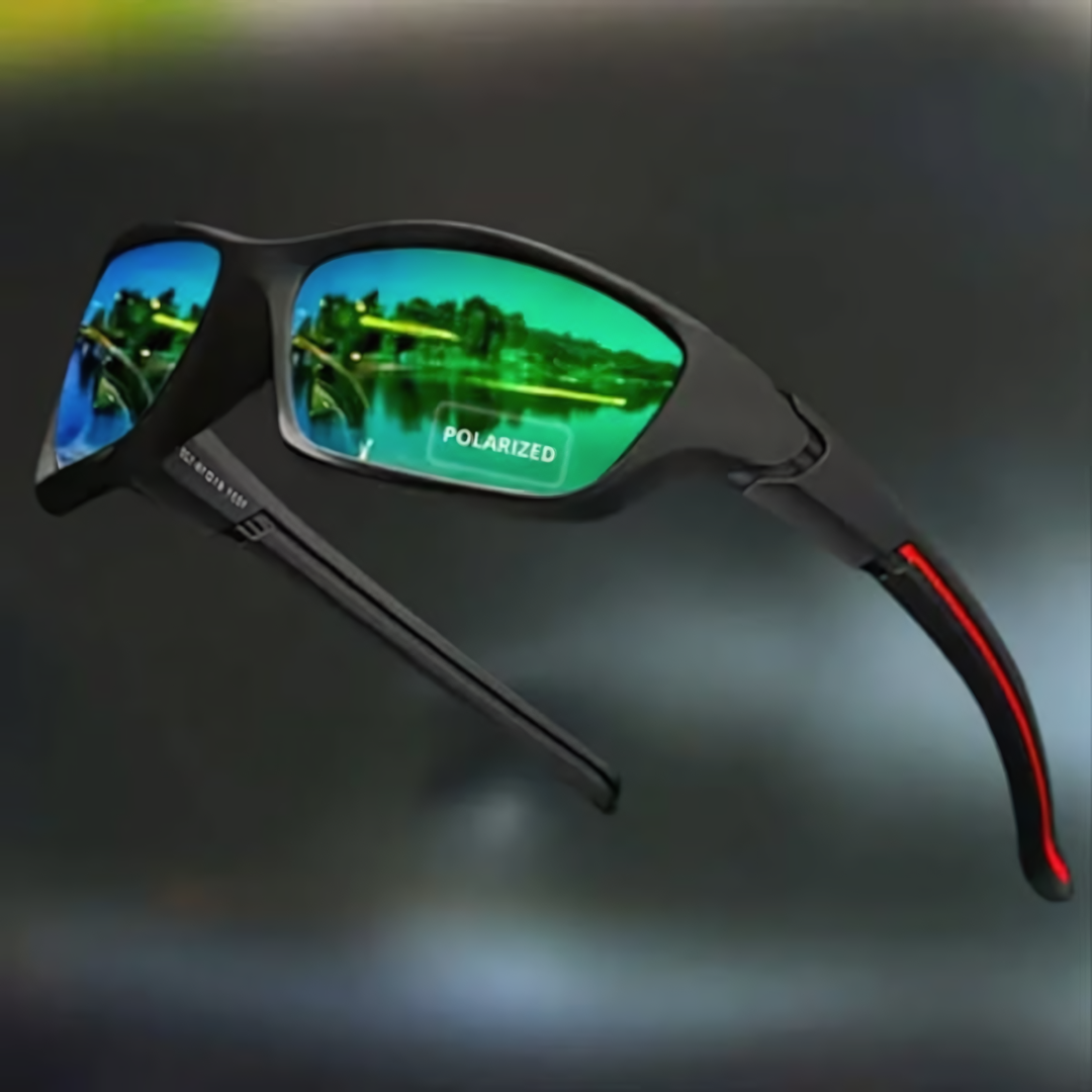 Durable men's polarized wraparound sports sunglasses, essential outdoor eyewear for an active lifestyle.