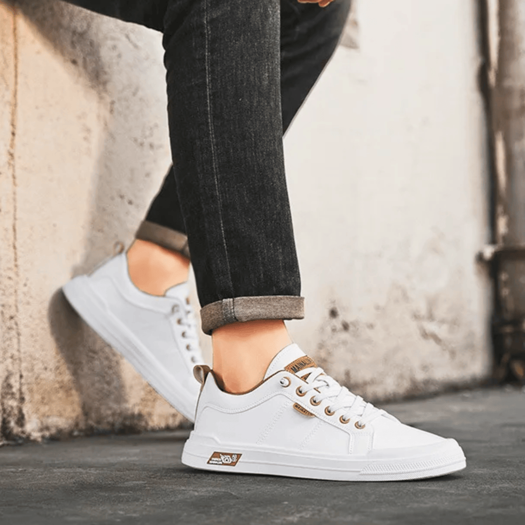 Durable men's premium everyday sneakers, offering athletic casual style and superior comfort for walking.