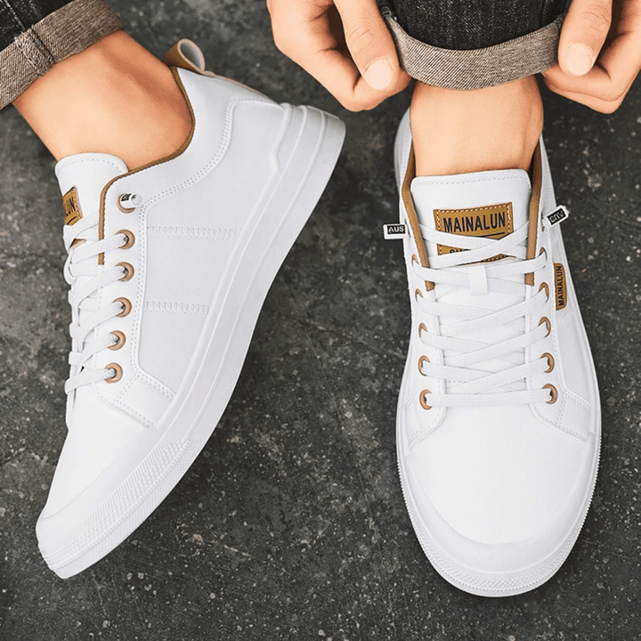 Side view of men's comfortable everyday low-top sneakers, essential for versatile casual footwear.