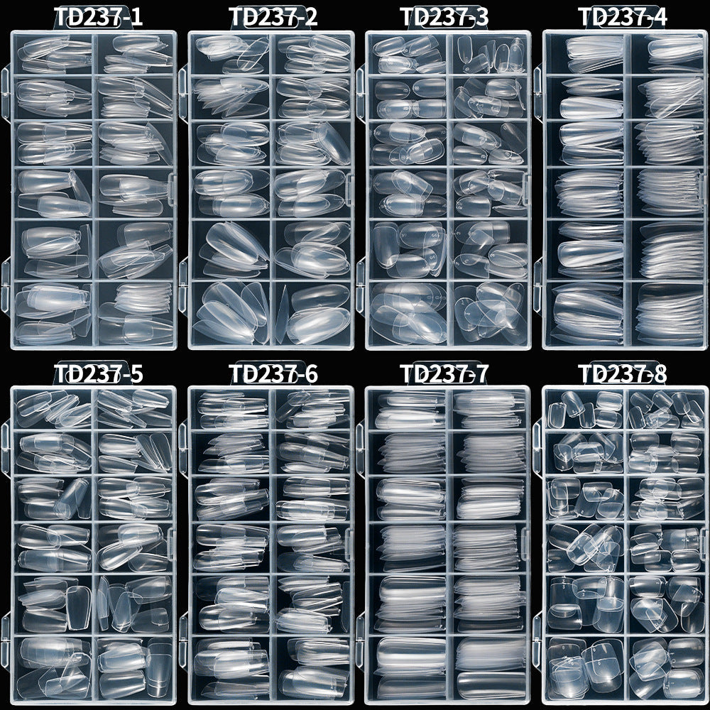 Easy apply men's French tip fake nails. Durable, elegant nail art for modern men's grooming.