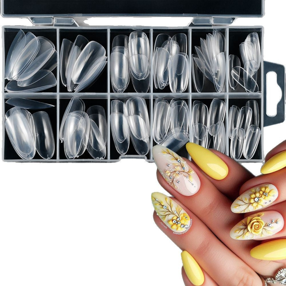 Durable men's French tip fake nails. Salon quality and easy to apply for sophisticated men's grooming.