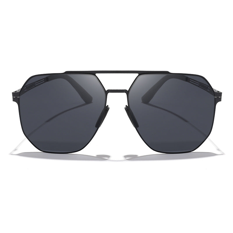Stylish men's geometric sunglasses, perfect fashion accessory for sun protection.