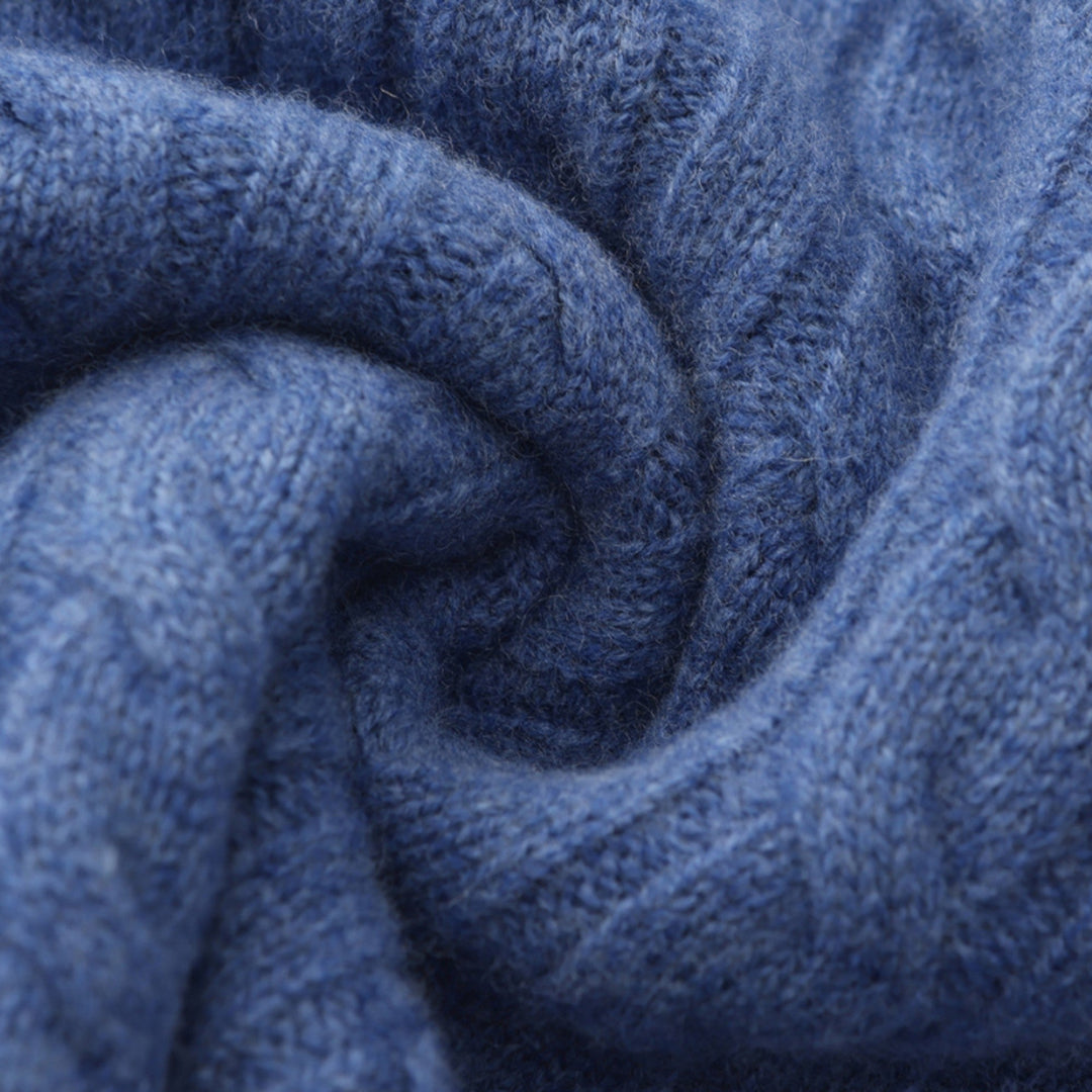 Comfortable men's warm knit half zip pullover, a classic wardrobe essential for any occasion.
