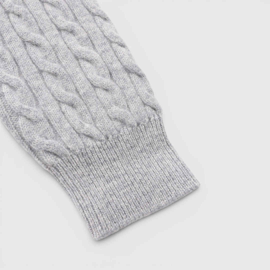 Stylish men's half zip knit pullover, offering a timeless & flattering fit for versatile layering.