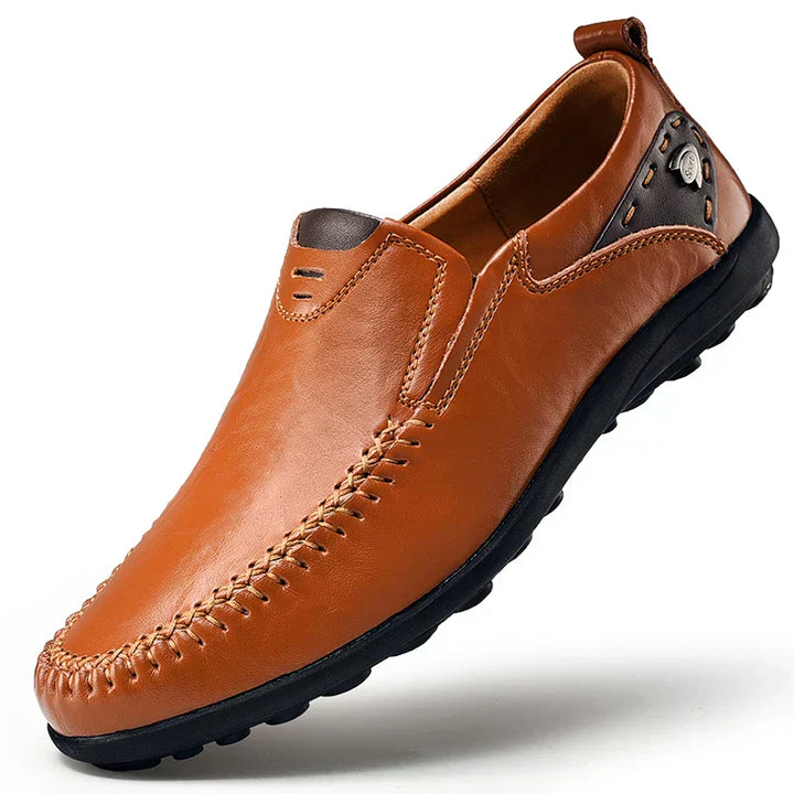 Men's premium slip-on loafers, supremely comfortable for everyday wear and casual style.