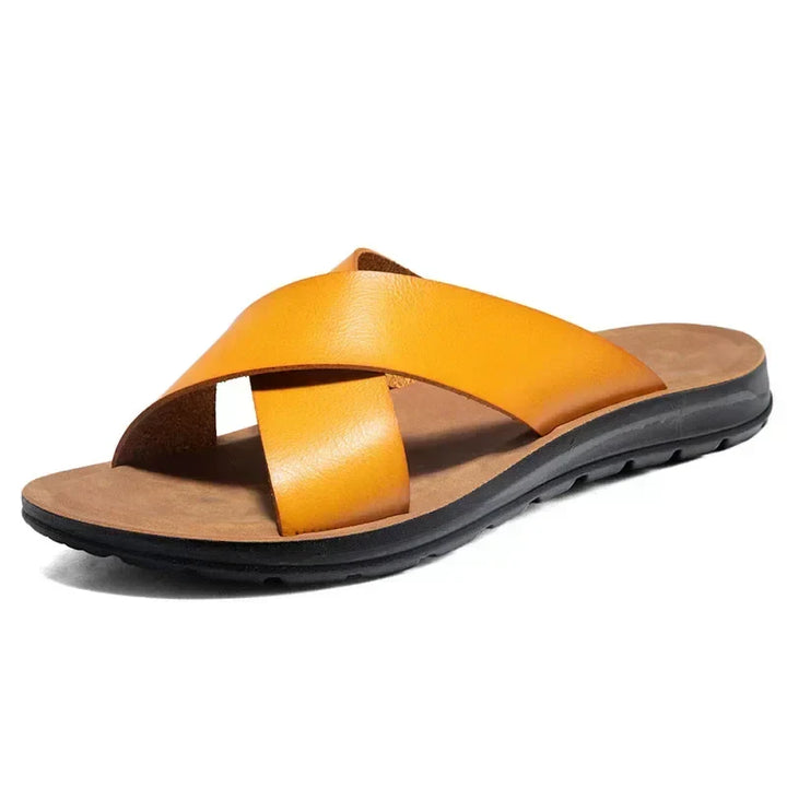Versatile men's premium slip-on sandals, ideal for casual summer fashion and comfort.