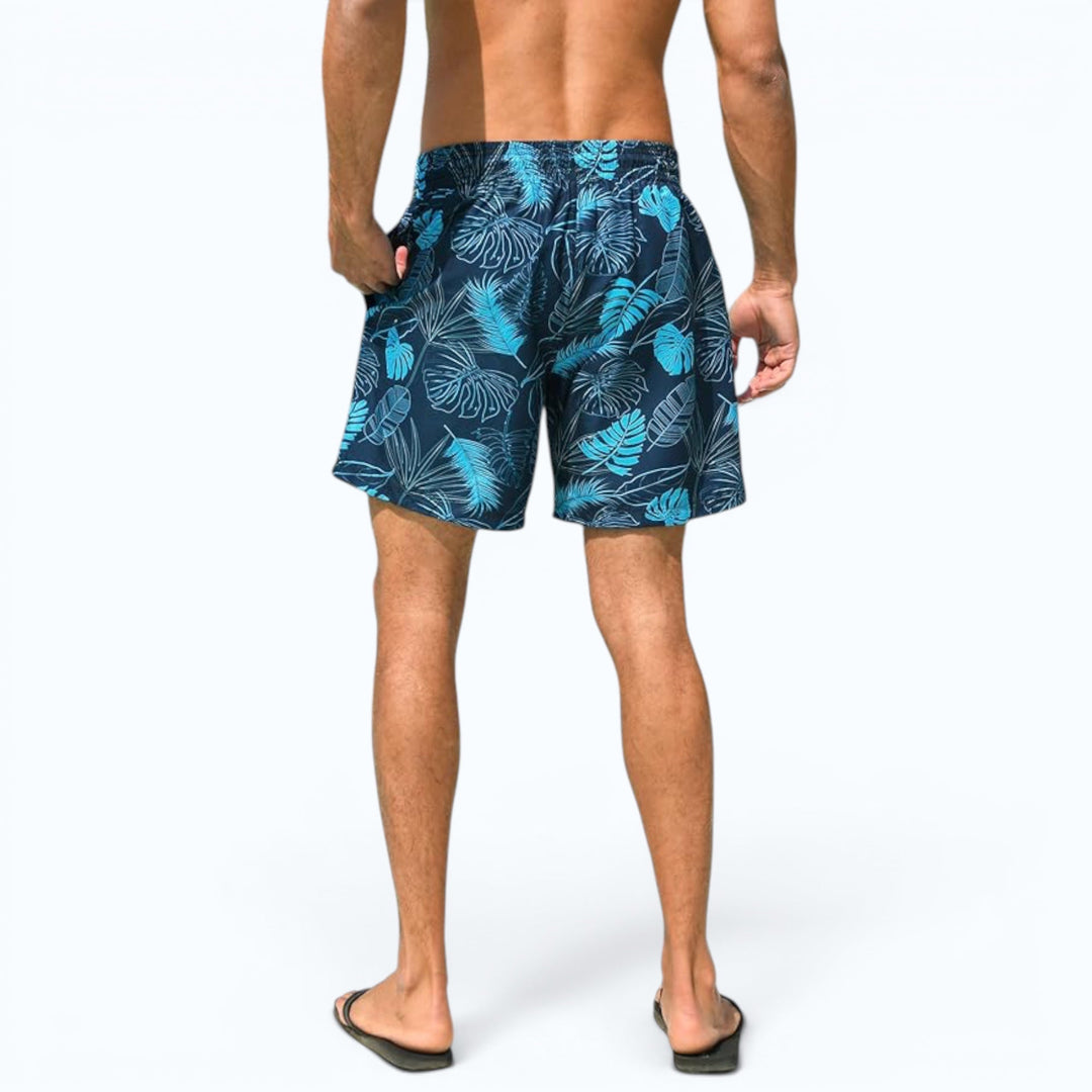 Men's quick-dry compression shorts, perfect for summer beachwear, vacation & active days.