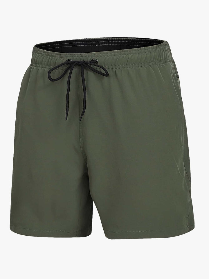 Stay comfortable in men's quick-dry stretch swim shorts, perfect for beach, pool & vacation.