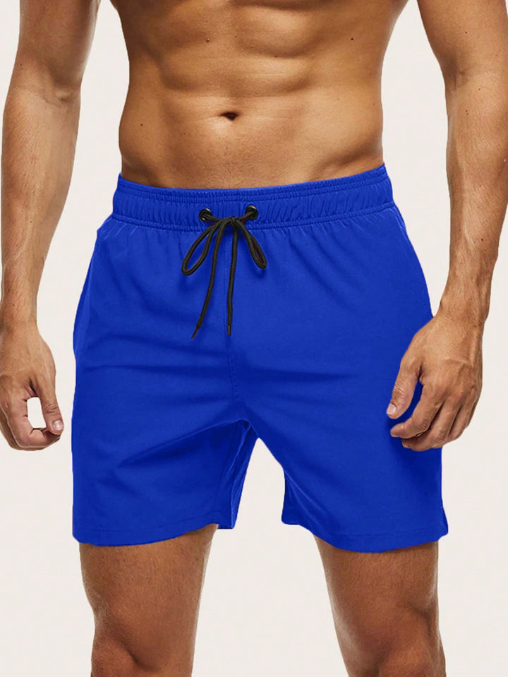 Men's stretch swim trunks, perfect for beach, pool, and active summer vacations.