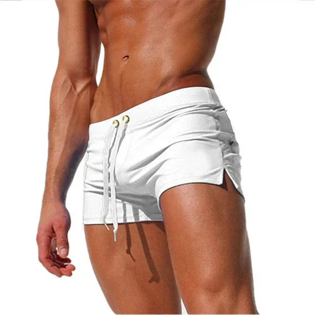 Men's quick-dry swim shorts, perfect for beach days, pool activities, and summer casual wear.
