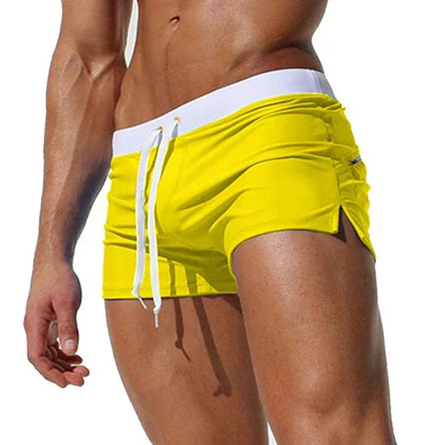 Stylish men's board shorts for summer fashion, featuring quick-dry fabric for beach and pool.
