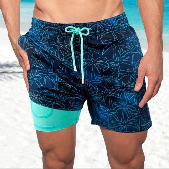 Men's quick-dry swim trunks for comfortable beach & pool wear. Stylish athletic swimwear.