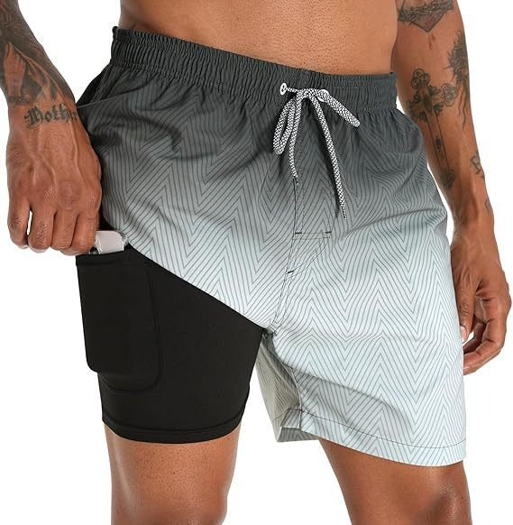 Versatile men's quick-dry swim trunks. Comfortable, stylish for beach, pool, and casual summer wear.
